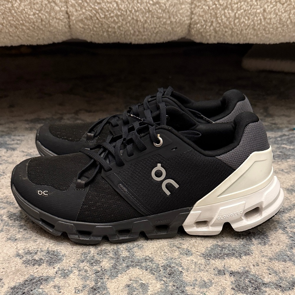 On Running Black and White Sneakers